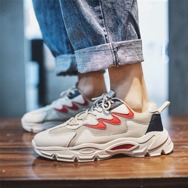 

fashion lace-up casual shoes hiking shoes tenis feminino outdoor breathable sports shoes mens pu shock absorption running