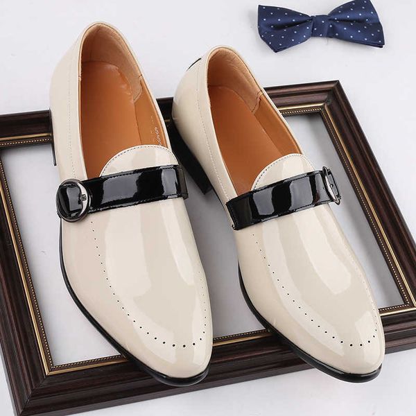 

small leather sho men 2021 british style fashion leisure lazy man riding flat pea