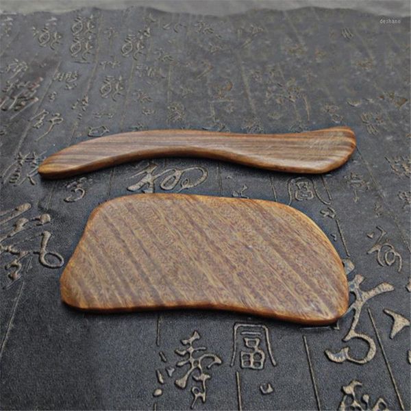

1pcs sandalwood scraping board handmade wood guasha spa therapy health care manual massage tools1