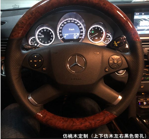 

for benz r class diy custom hand-sewn steering wheel cover car wheel cover