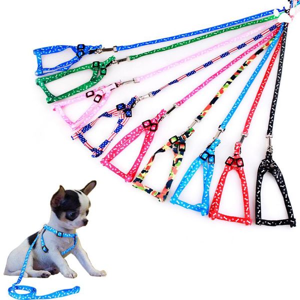 

dog collars & leashes pet harness adjustable puppy collar for small dogs cat medium accessories outdoor walk