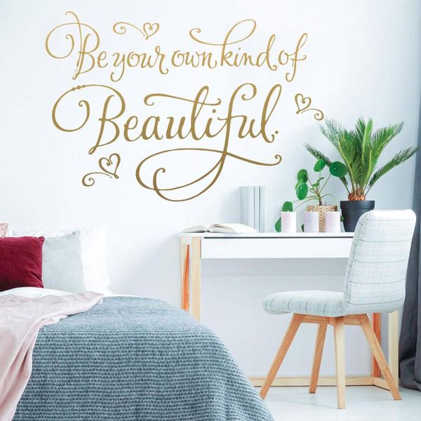 

wall stickers removable english sentence modern interior art decoration nursery kids room decor mural