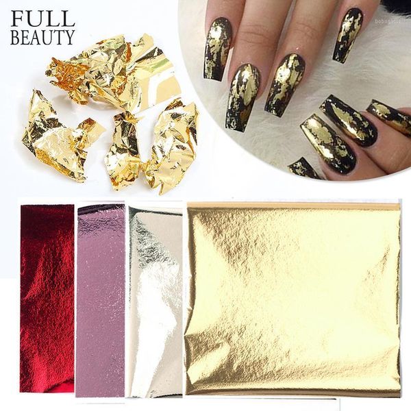 

5pcs gold silver aluminum 3d thin nail sticker foils holographic mirror colorful paper diy manicure art decoration ch15451, Black