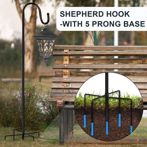 

hooks & rails garden hook hanging holder decoration shepherd-hooks for bird-feeder lantern plant-hook garden-stake-plant stand wreath