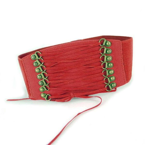 

belts cummerbunds elastic bow rope trench velvet vintage rivet tassel wide cummerbund waist belt female lady, Black;brown
