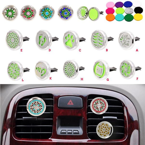 

car air freshener kongyide perfume diffuser clip vent essential oil locket 9625