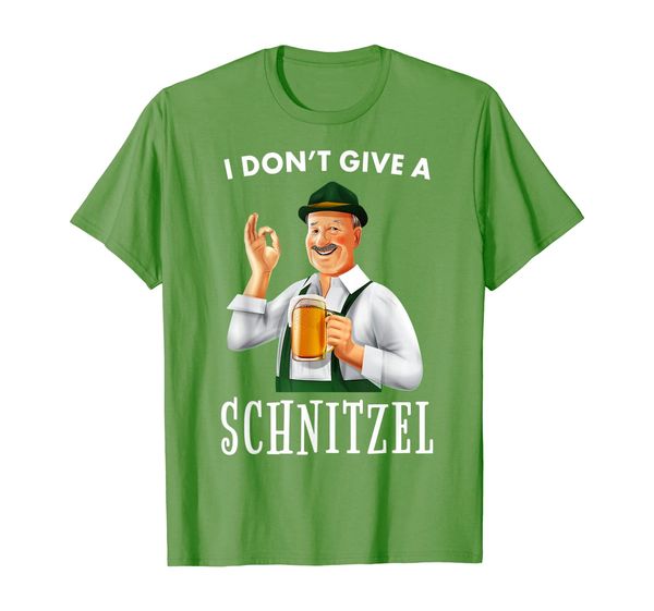 

i don't give a schnitzel - funny beer drinking gift t-shirt, White;black