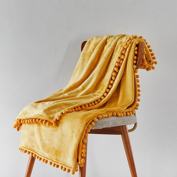 

blankets nordic knitted blanket soild color sofa with tassels travel light luxury swadding for bed home decor