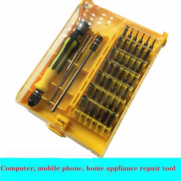 

cell phone repairing tools 45-in-one multi-function combination manual screwdriver set, multi-purpose mobile computer repair tool