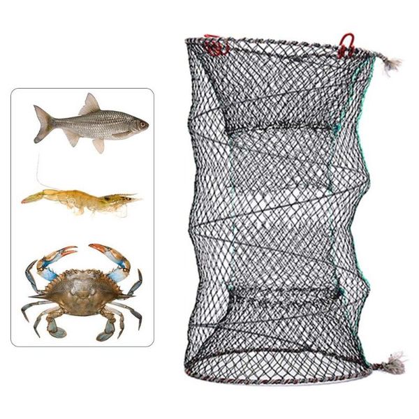 

fishing accessories collapsible trap cast keep net crab crayfish lobster catcher pot fish eel prawn shrimp live bait