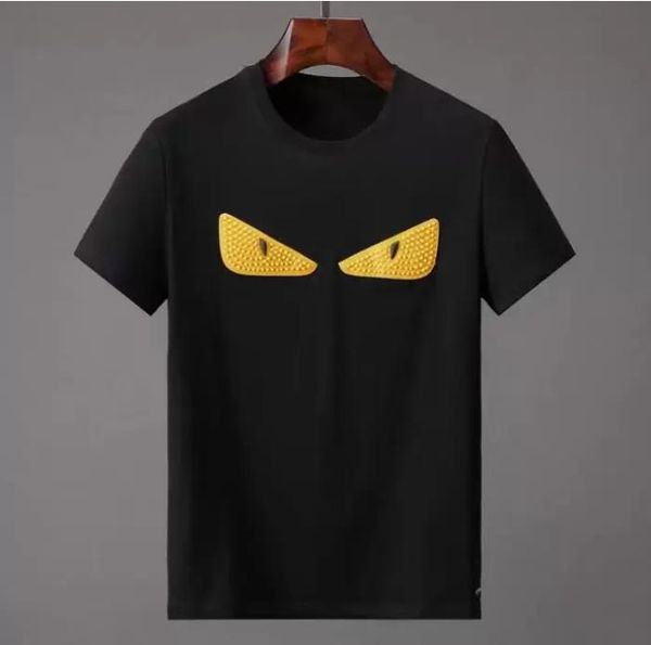 

shirt summer designers mens womens t for men eye letter polos embroidery tshirts clothing tshirts short sleeved tshirt large size tees fbwd, White;black