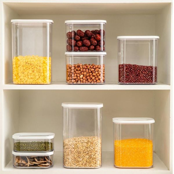 

storage bottles & jars 1pc food containers leakproof sealed can 2000ml plastic eyeshadow makeup face cream jar pot useful