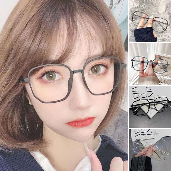 

sunglasses frames computer use glasses women anti blue light round frame eyewears blocking optical spectacle eyeglass, Silver