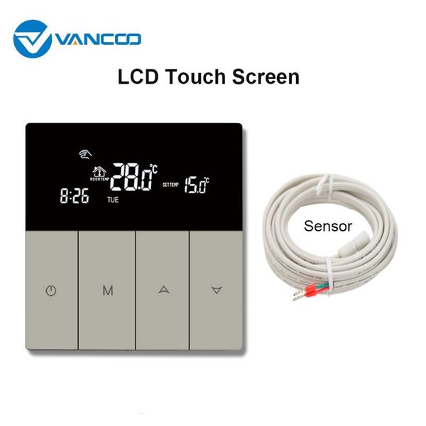 

smart home control vancoo electric heating thermostat 220v digital temperatur controller underfloor warm floor regulator thermoregulator