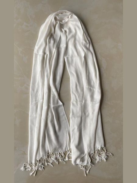 

scarves 100%cotton diagonal white scarf, easy to hand dying, Blue;gray