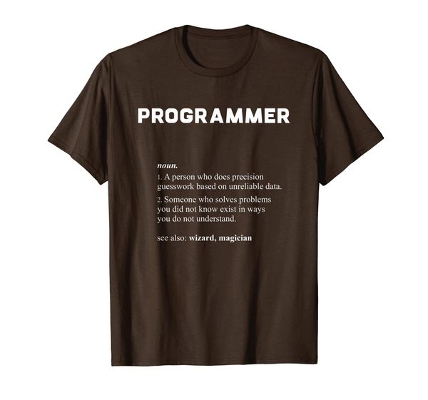 

Programmer - Funny Dictionary Definition T-Shirt, Mainly pictures