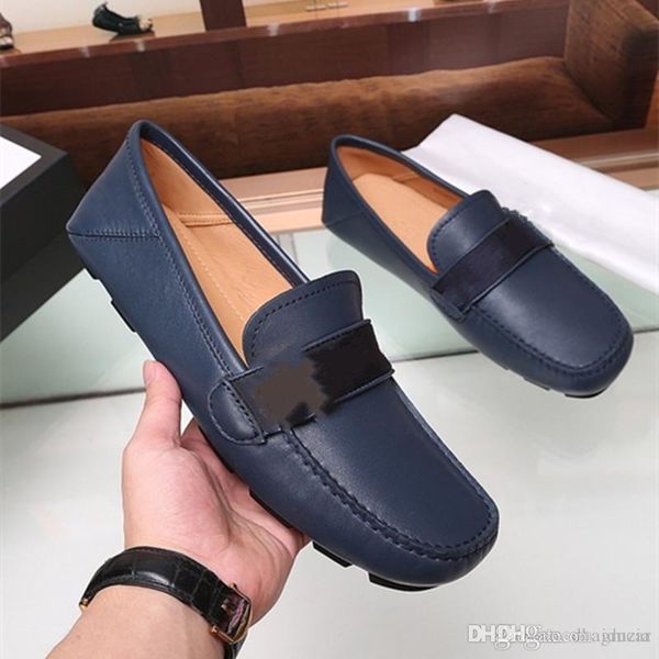 

l5 genuine leather mens shoe casual brand men loafers breathable driving shoes fashion slip on 2021 summer arrival, Black