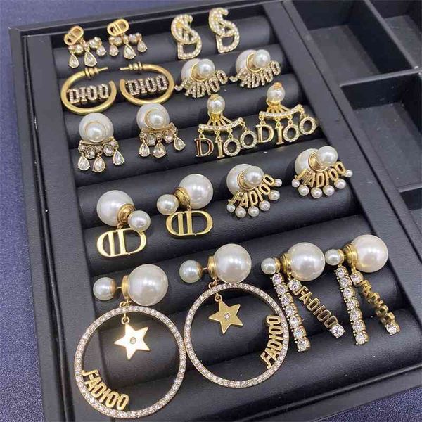 

special offer designer jewelry 2021 new pearl earrings h1r2, Black