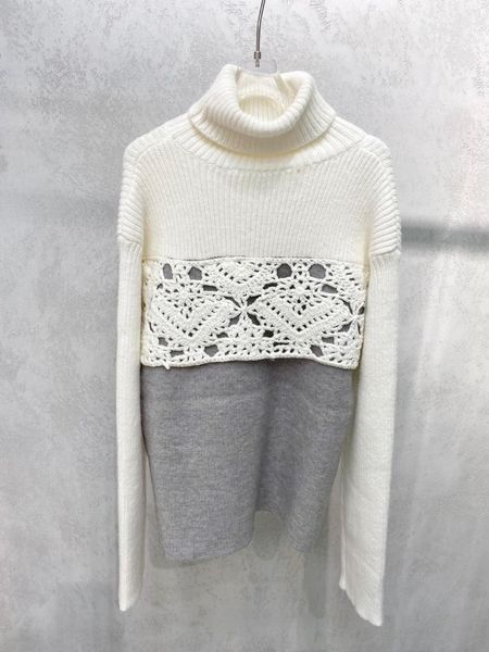 

women's sweaters winner 2021fw autumn women turkleneck white loose sweater female casual jumpers pullover ddxgz1, White;black