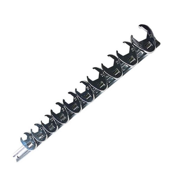 

hand tools 10-22mm flare nut crowfoot line hex wrench set 3/8' drive open end spanner chrome vanadium steel brake wrenches