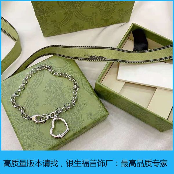 

zhigujia's new 925 silver interlocking love bracelet for men and women, Black