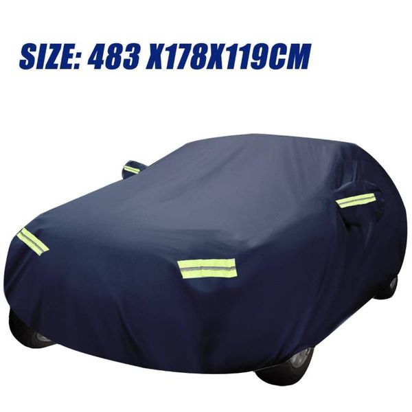 

car covers 210t waterproof full cover anti uv sunproof dustproof auto outdoor indoor all weather protection 483x178x119cm