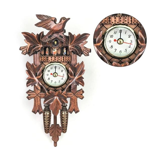 

wall clocks cuckoo clock living room wooden european style retro for indoor/outdoor home day time alarm
