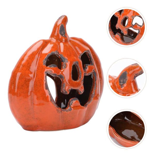 

candle holders 1pc ceramic pumpkin candlestick decorative holder adornment