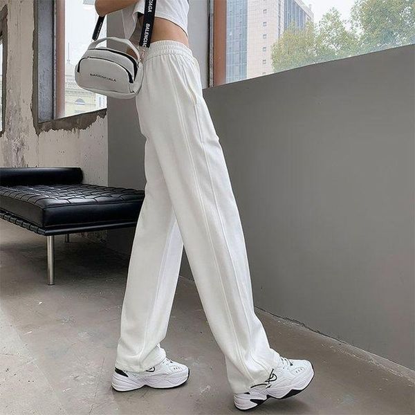 

running pants thin white cotton sports exercise for women students summer leggings high waist loose harem sweat, Black;blue