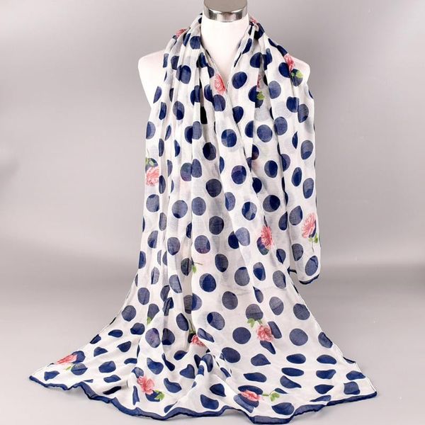 

scarves women winter scarf fashion printed soft linen shawl wrap warm flowers loop female small headscarf cachecol a50, Blue;gray