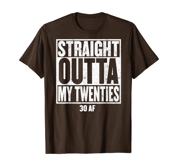 

straight outta my twenties 30 af dirty thirty vintage 1989 t-shirt, White;black
