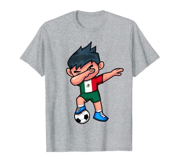 

dabbing soccer boy t shirt mexico mexican football, White;black
