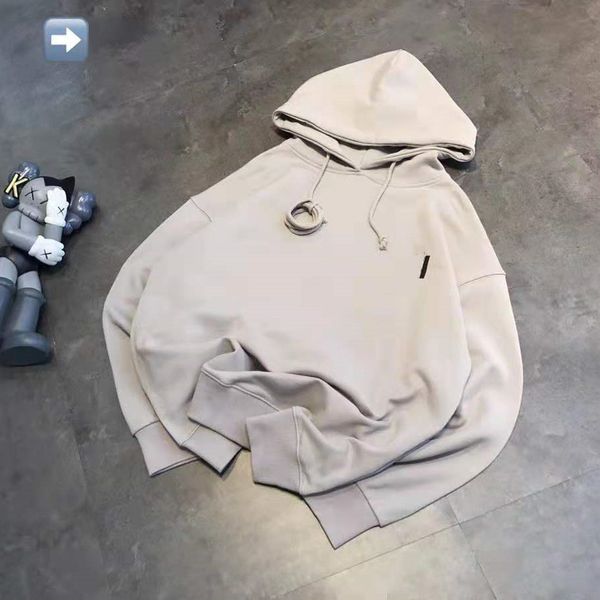 

2021 autumn new fashion we11 urban loose and thin age reducing letter hooded pullover couple sweater, Black