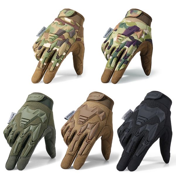 

motorcycle full finger gloves rubber protective gear enduro sport racing biker riding motocross moto motorbike mittens men gloveg, Blue;gray
