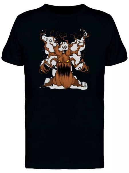 

Scary Halloween Tree Cartoon Men's Tee -Image by Shutterstock, White;black
