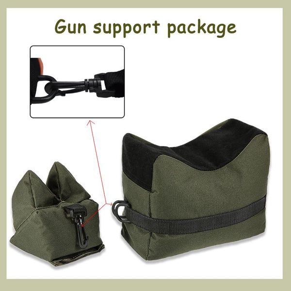 Stuff Sacks Outdoor Sniper Shooting Support Bag Gun Front e Rear Target Position Fucile Sandbag Panno Oxford 600D di alta qualità