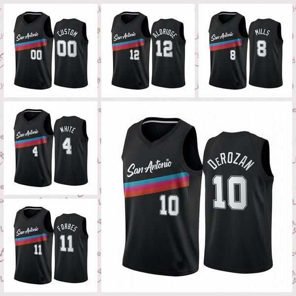 

2021 low-priced men retro classic basketball jersey sanantoniospurs demar 10 derozan lamarcus 12 aldridge vintage breathab, Black;red