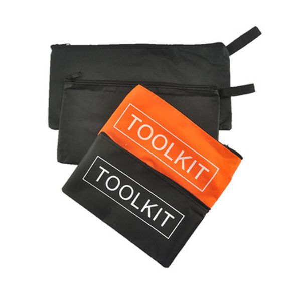 

portable waterproof cloth bag tools storage pouch mini oxford tool kit bag, Black;red