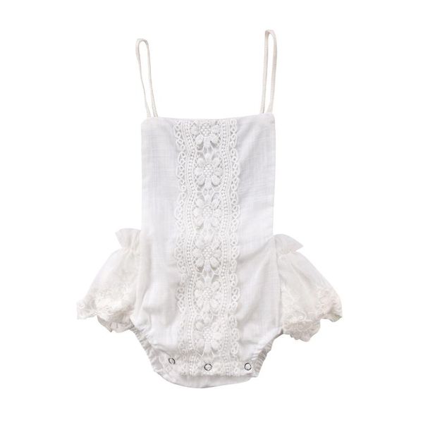 

jumpsuits arrivel kids baby girl clothes lace floral romper jumpsuit sunsuit outfit 0-24m, Blue