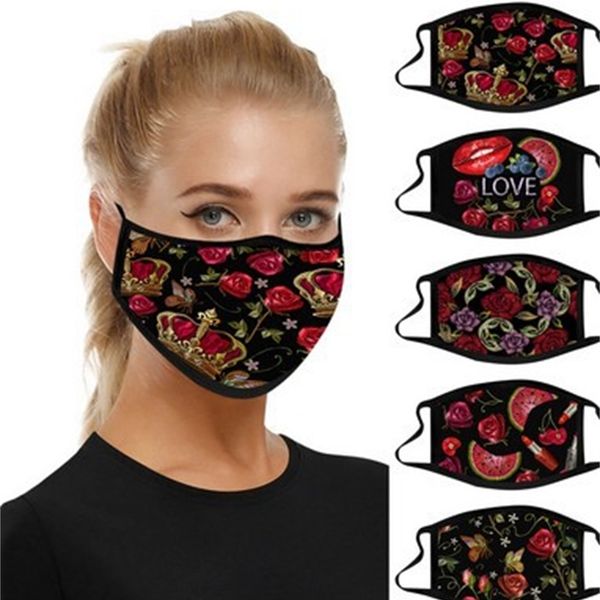 

anti haze pm2.5 mask rose print adjustable water wash sunscreen