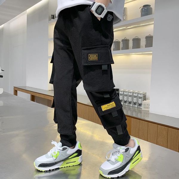 

trousers teen children casual pants boys overalls spring autumn clothing 2021 kids long students harem, Blue