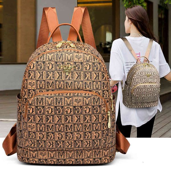 

2021 double back bag women's trend letter live broadcast college student leisure