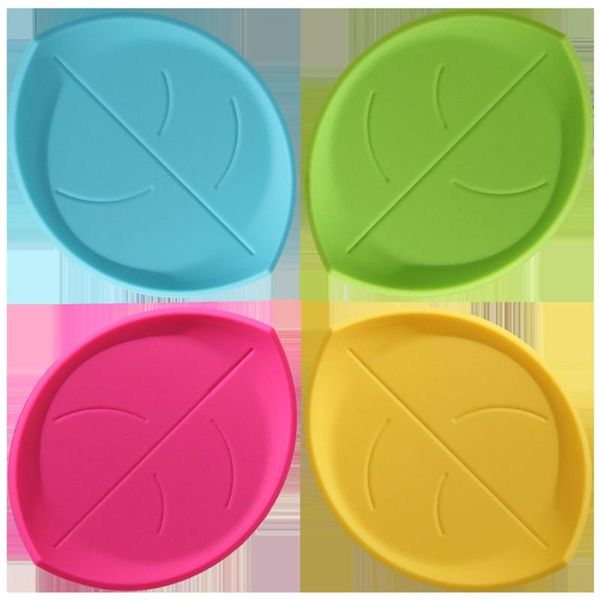 

mats & pads 4pcs creative 3d leaf shaped cup non-slip table mat cushion heat insulation pad for home use