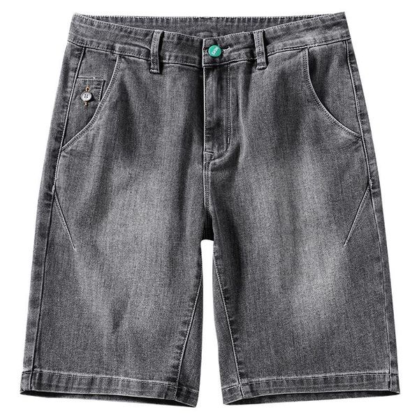 

men's shorts 2021 summer casual quality fashion ripped elastic five-point pants simple and versatile fit, White;black