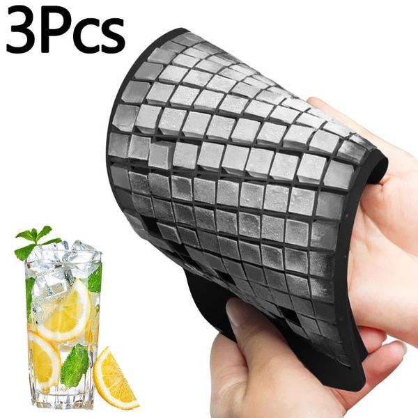 

3pcs ice cube tray 160 grids 1x1cm silicone fruit maker diy creative small mold kitchen accessories baking moulds