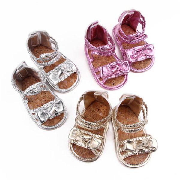 

baby sandals breathable thick-soled shoes roman woven toddler first walkers