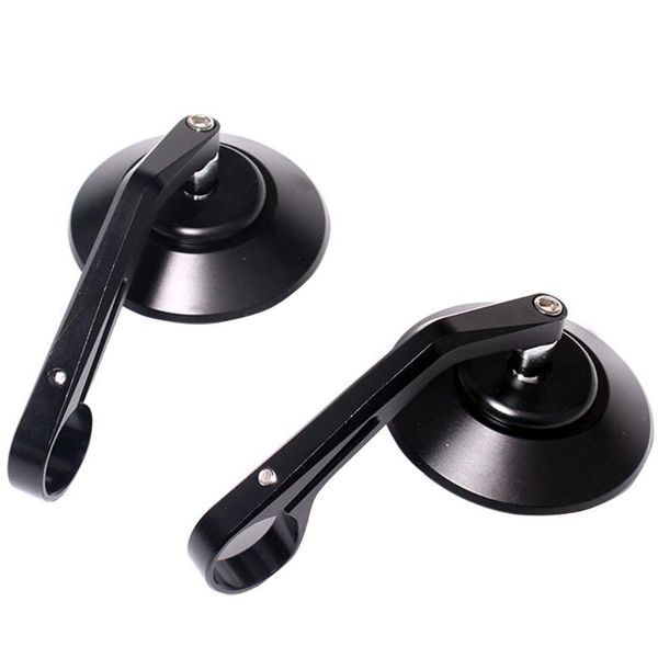 

motorcycle mirrors 1 pair rearview mirror safe driving aluminium alloy side accessories refit handle anti-glare round outdoor for halley