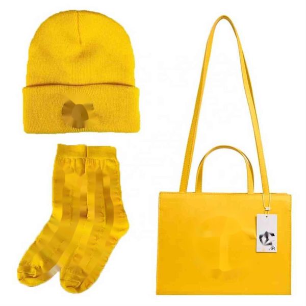 

fashion bags purse famous brand women shopping crossbody tote bag luxury 3 pieces pu leather shoulder handbag and hat socks set
