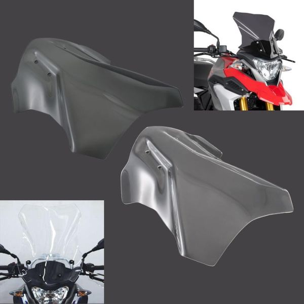 

motorcycle windshield visor viser for g310gs 2021-18 refitting front windshield,transparent & gray wind deflector protector