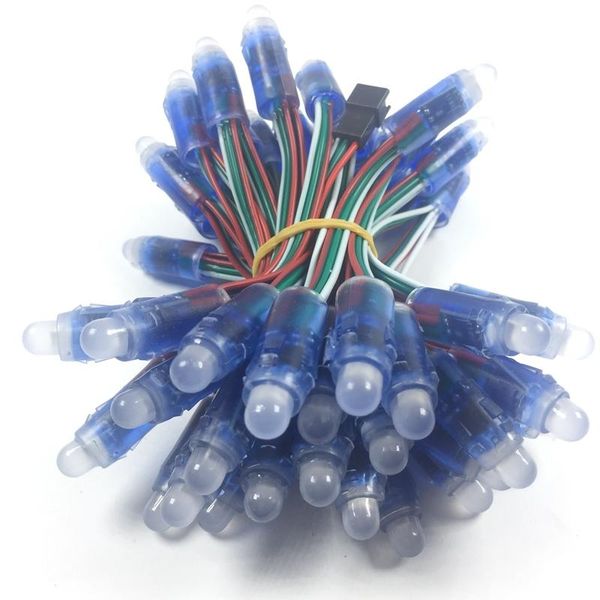 

5v 12mm led ws2811 pixel module 50 node/string digital rgb full color waterproof ip68 string for letters sign modules